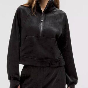 Lululemon Scuba Oversized Funnel Neck Black Velvet XS/S - Excellent condition